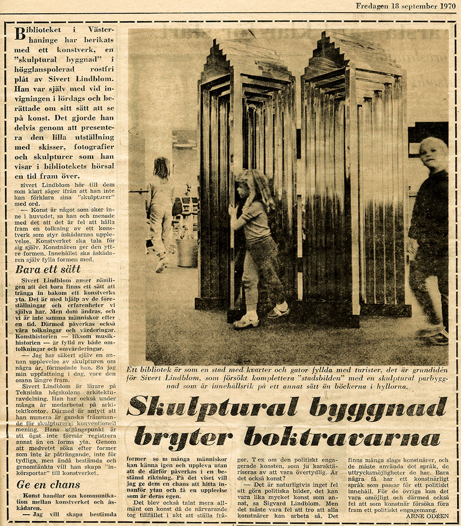 Haninge kulturhus 1970