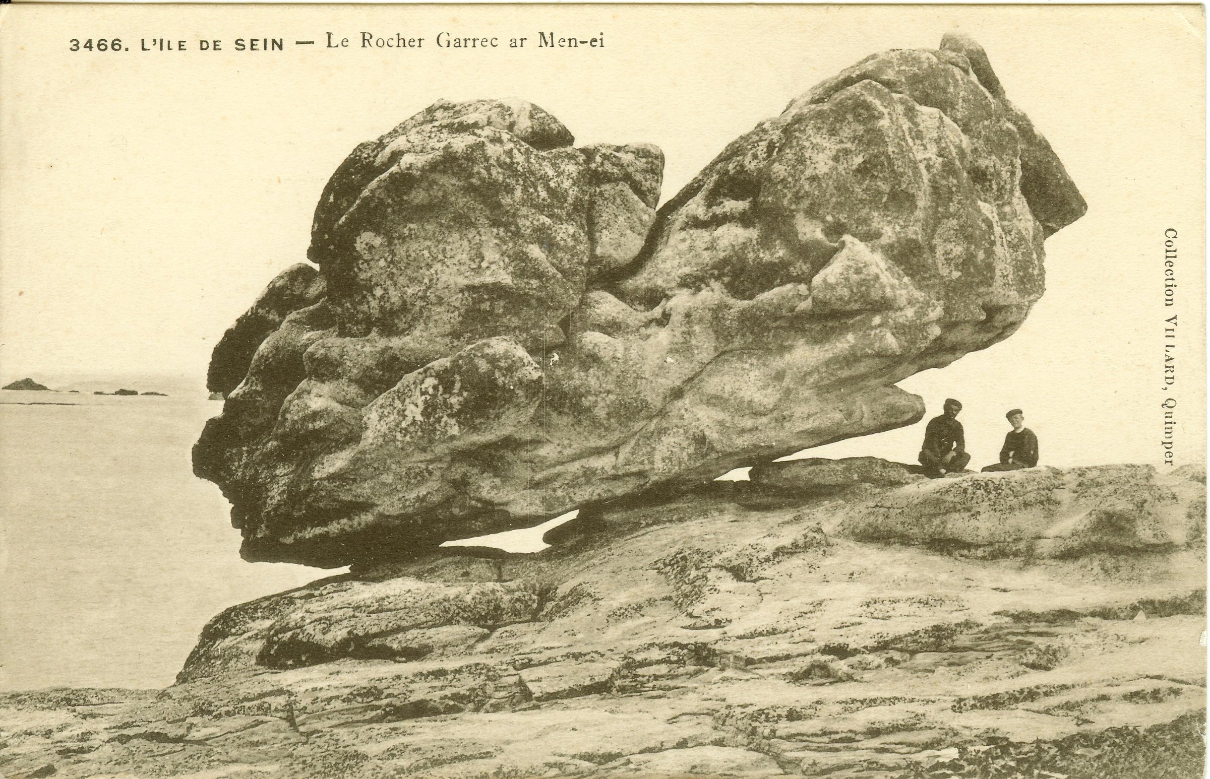 Le Rocher Garrec Ar Men Ei, Finistere, Frankrike