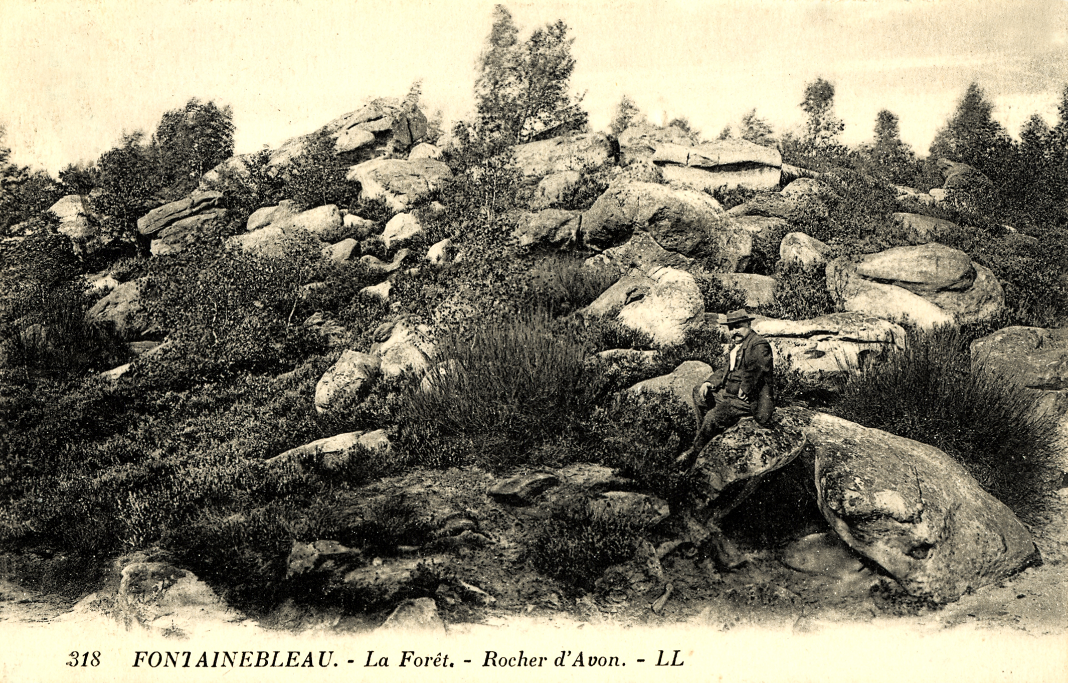 Skogen – Avons klippor, Fontainbleau, Frankrike