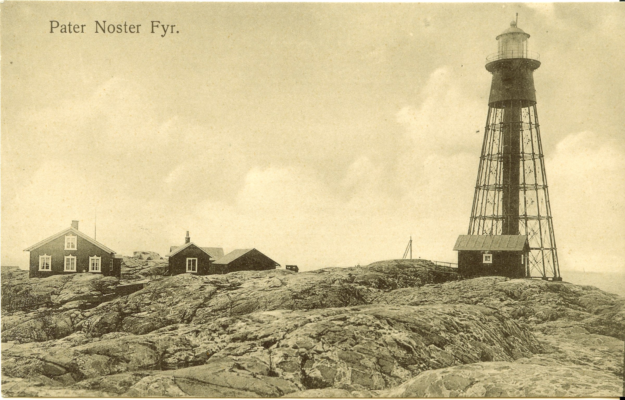 Fyren Pater Noster i rödmålad järn, Hammenskär 1668, Bohuslän