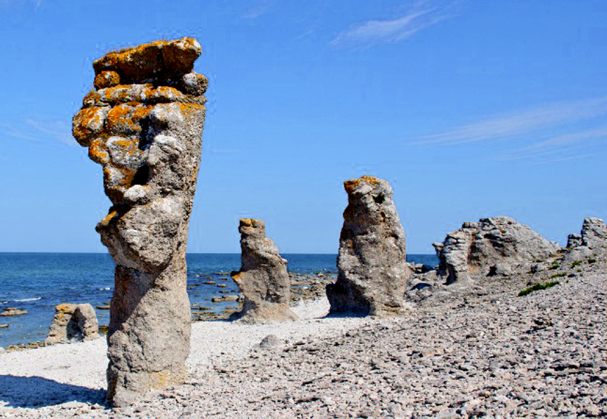 Raukar, Hoburgen, Gotland