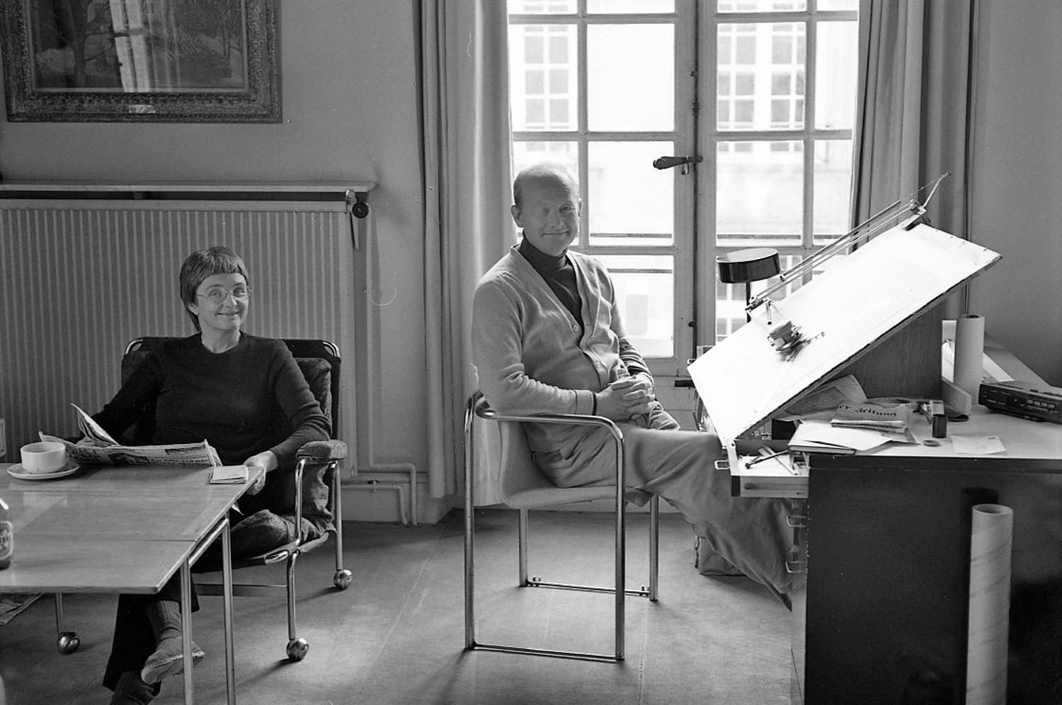 Marianne och Sivert på Grev Magnigatan