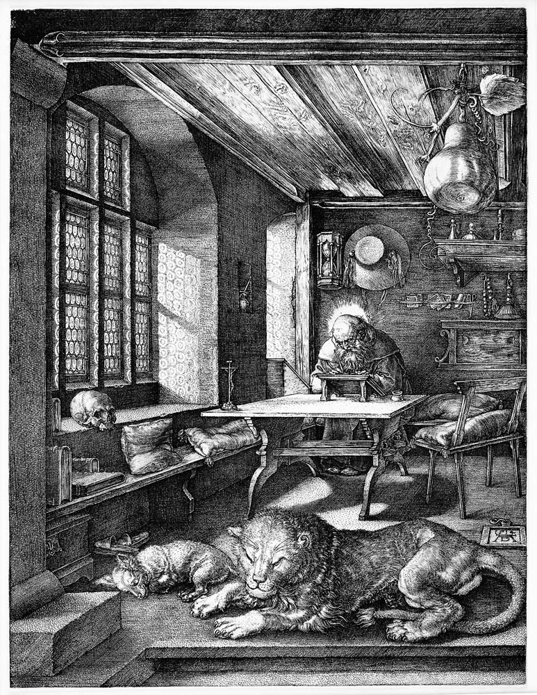 Hieronymus im Gehäus, 1514, Albrecht Dürer