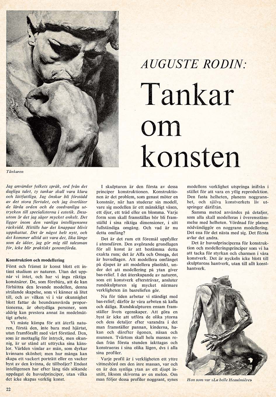Tankar om konst — Auguste Rodin — sida 1