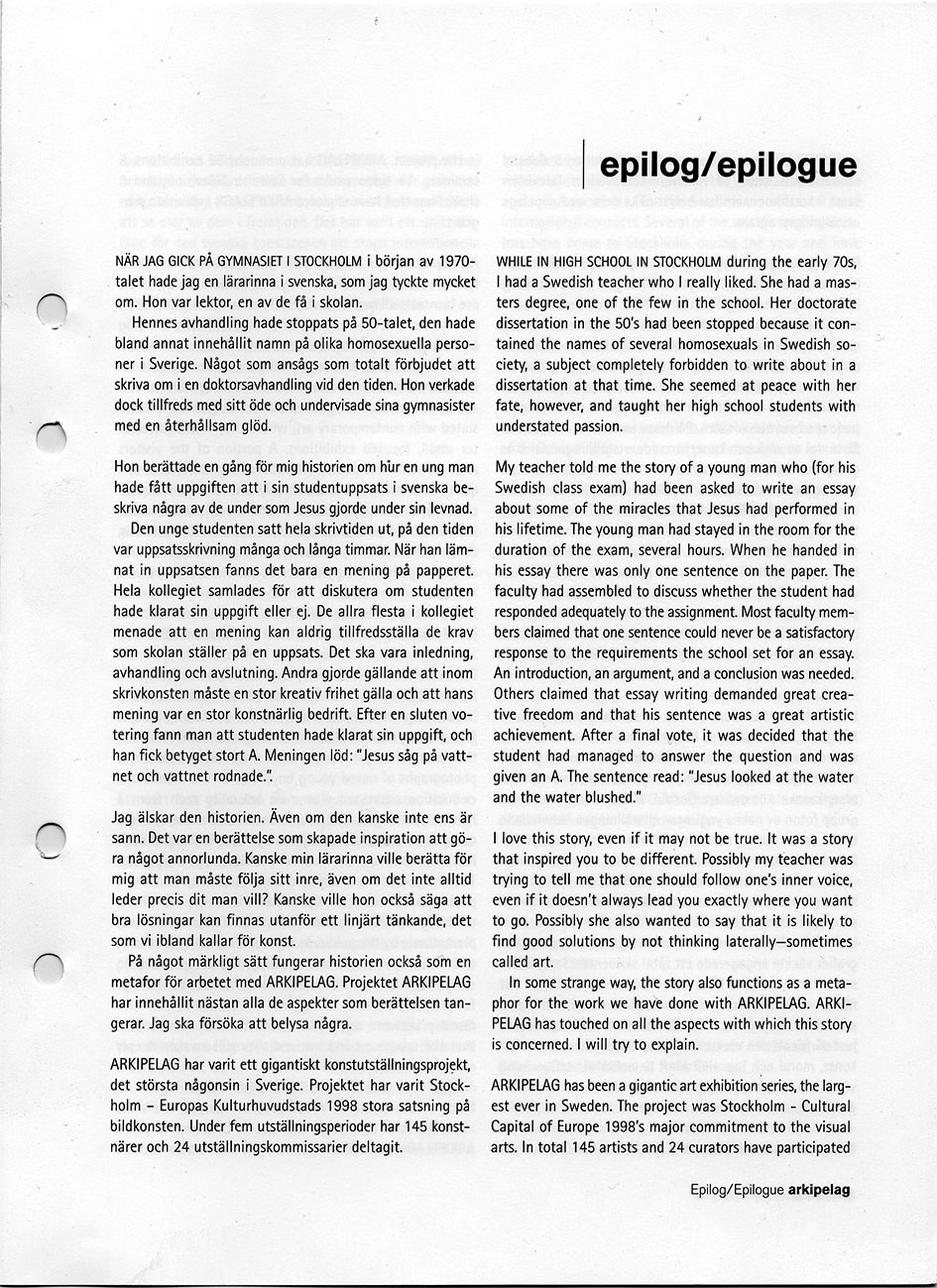 ARKIPELAG — Stockholm, Europas kulturhuvudstad 1998 — bild 3