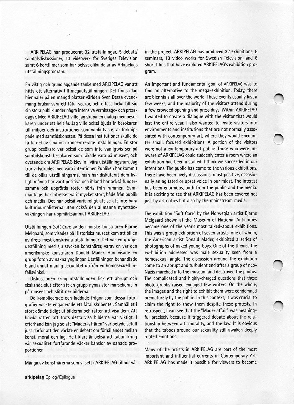 ARKIPELAG — Stockholm, Europas kulturhuvudstad 1998 — bild 4