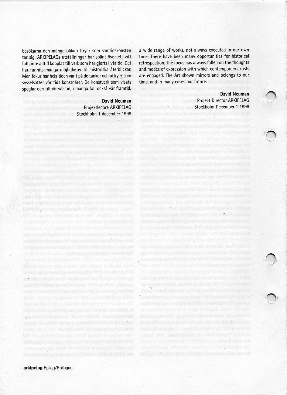 ARKIPELAG — Stockholm, Europas kulturhuvudstad 1998 — bild 6