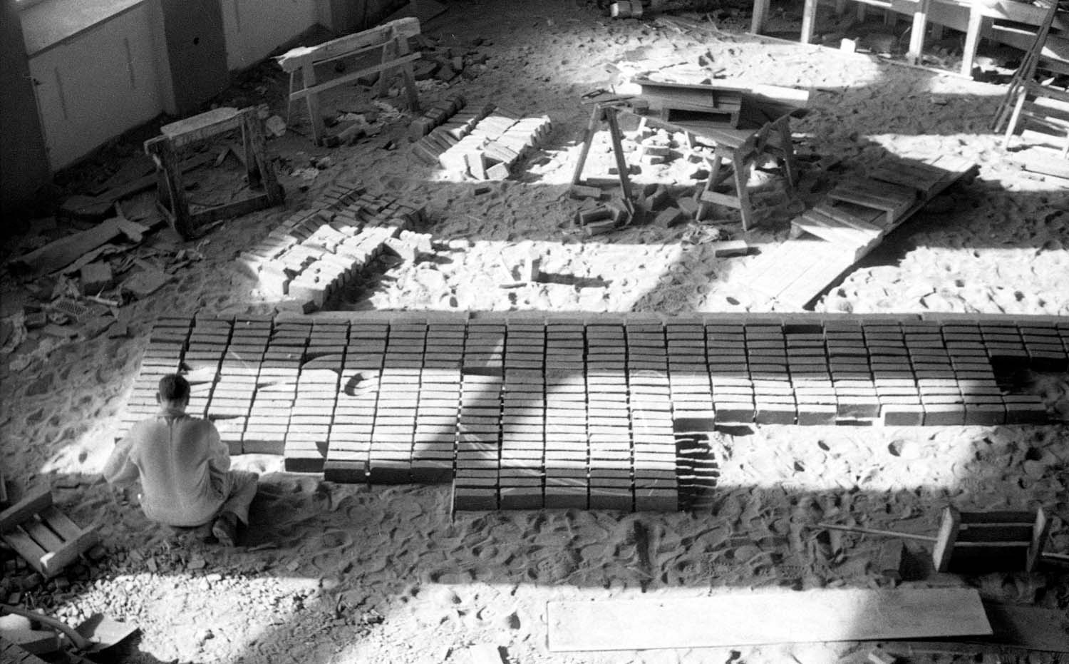 Tegelvägg, Gustav Adolfs församlingshem, Borås 1957