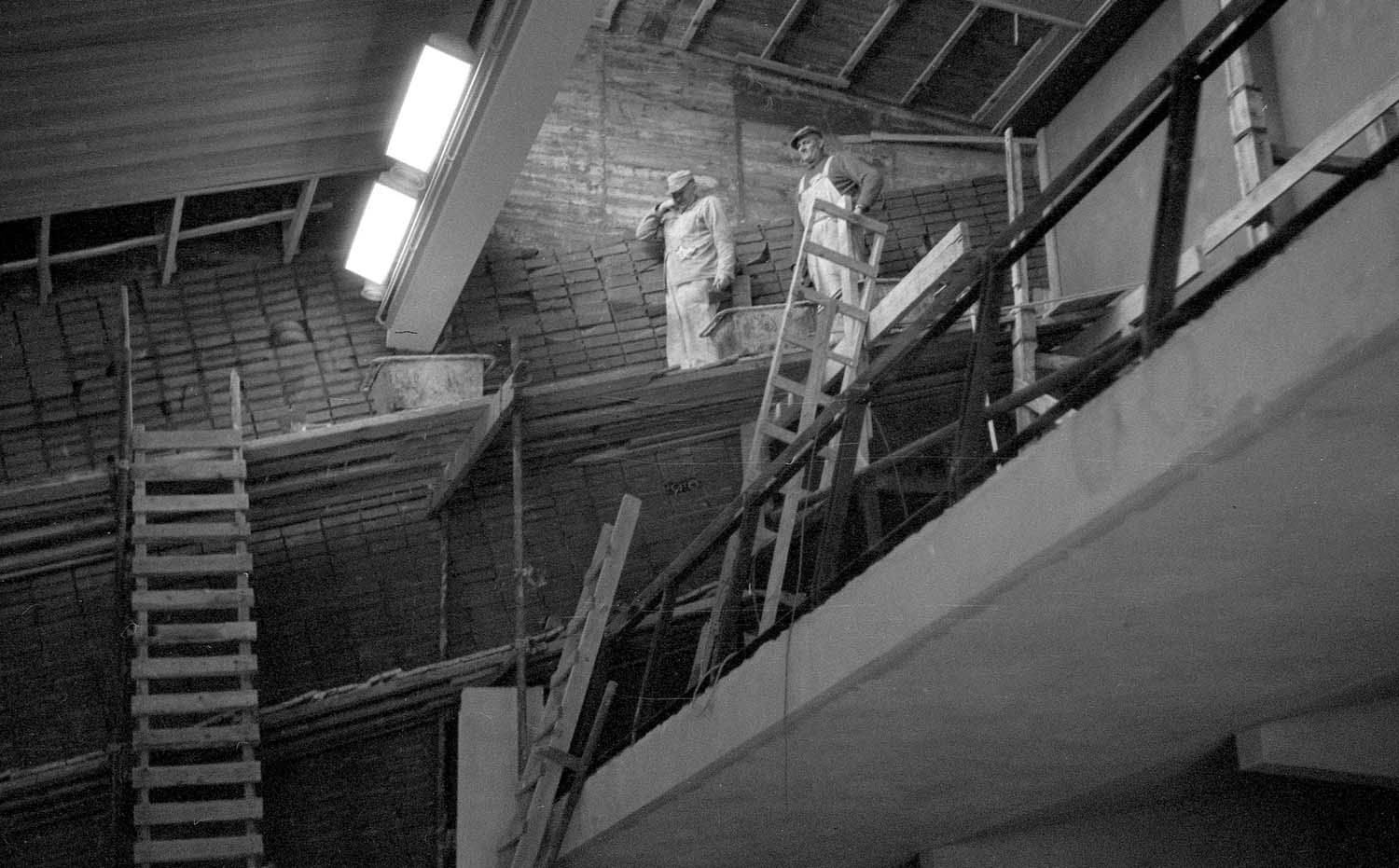 Tegelvägg, Gustav Adolfs församlingshem, Borås 1957