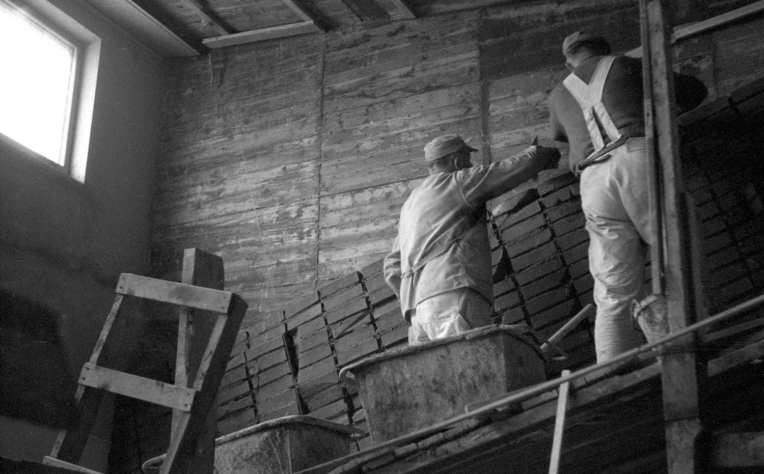 Tegelvägg, Gustav Adolfs församlingshem, Borås 1957