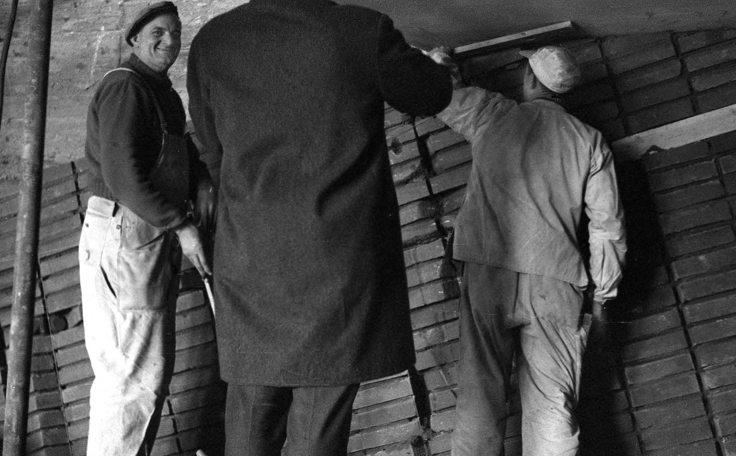 Tegelvägg, Gustav Adolfs församlingshem, Borås 1957