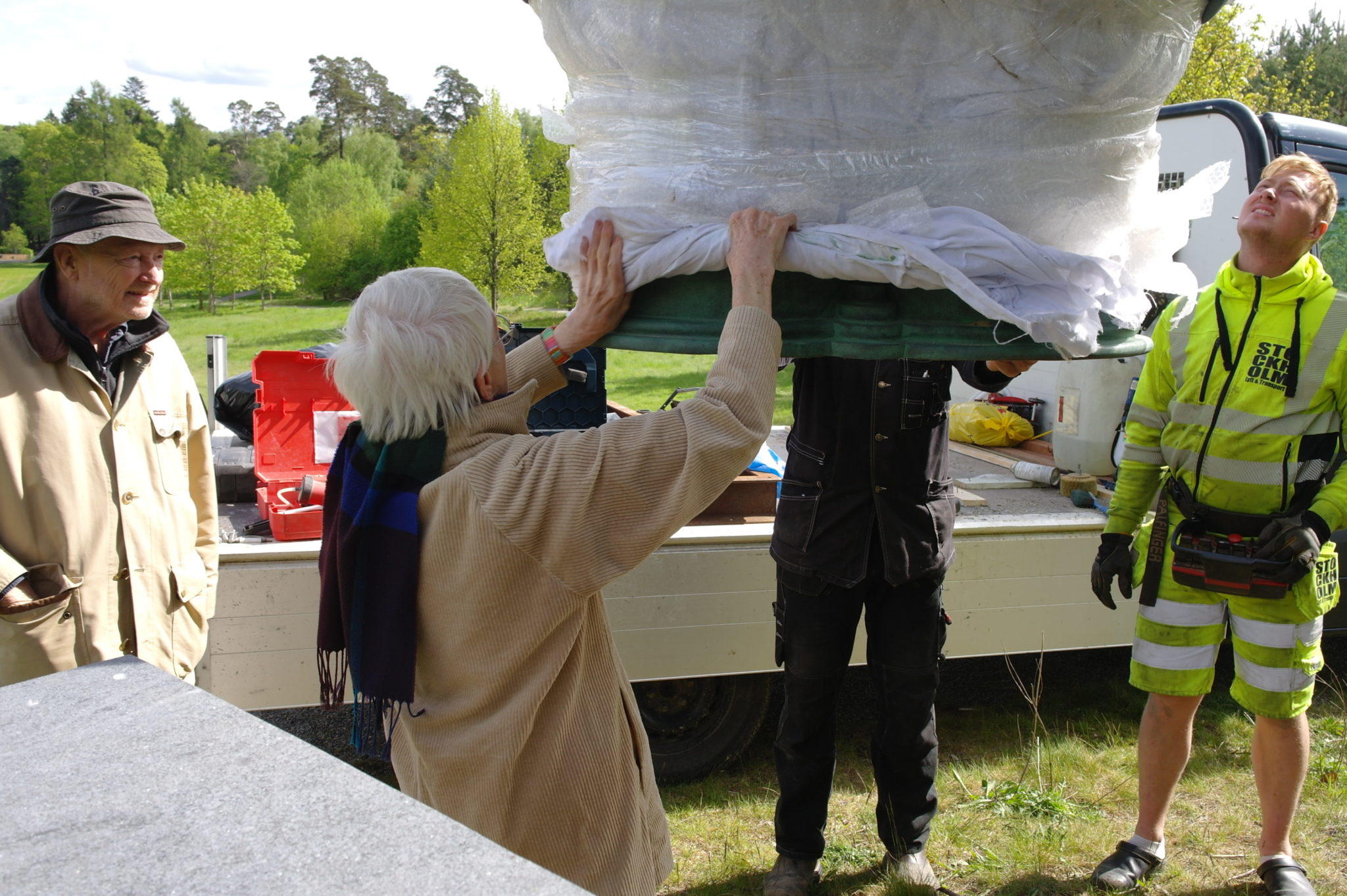 Återinvigning av Haga Norra gångbro och parkens skulpturutsmyckning 2015