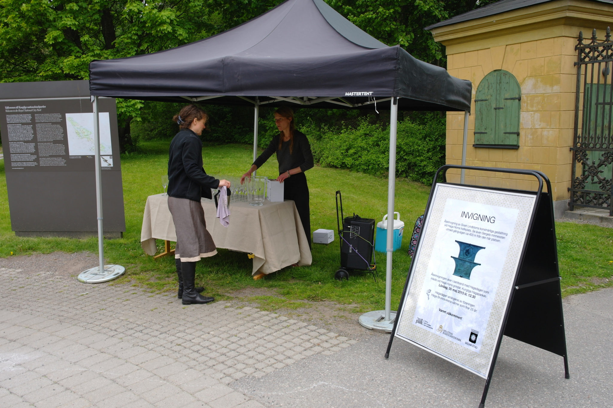 Återinvigning av Haga Norra gångbro och parkens skulpturutsmyckning 2015